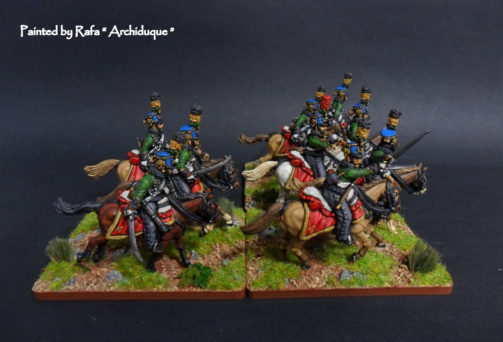 1/72 20mm painted Napoleonic Austrian hussars 2 